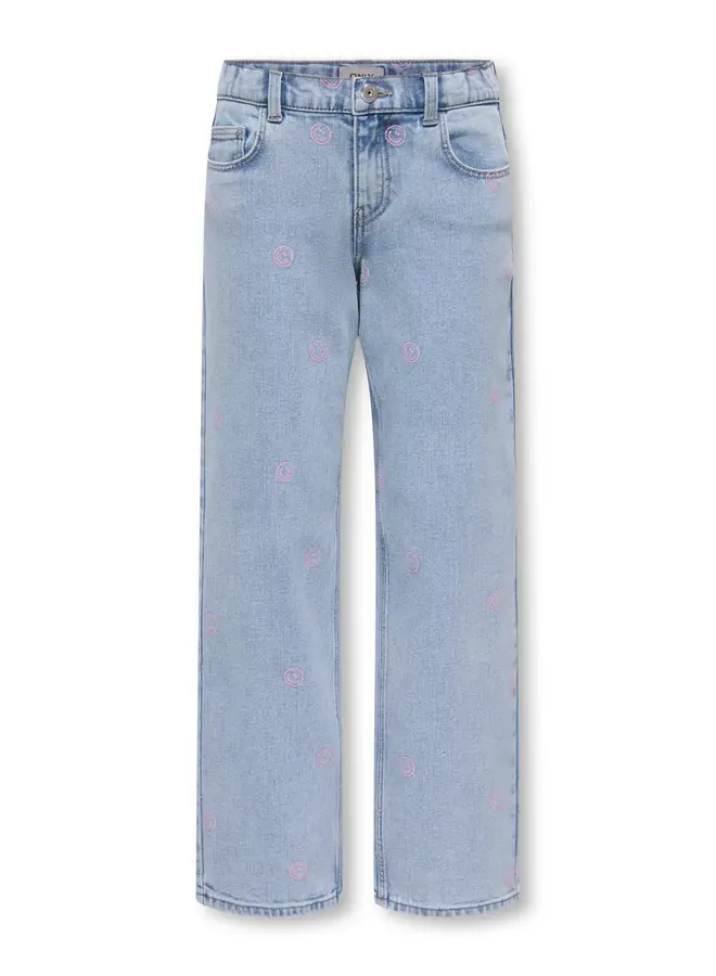 Kids Only - Robyn straight la smile denim - Light blue denim