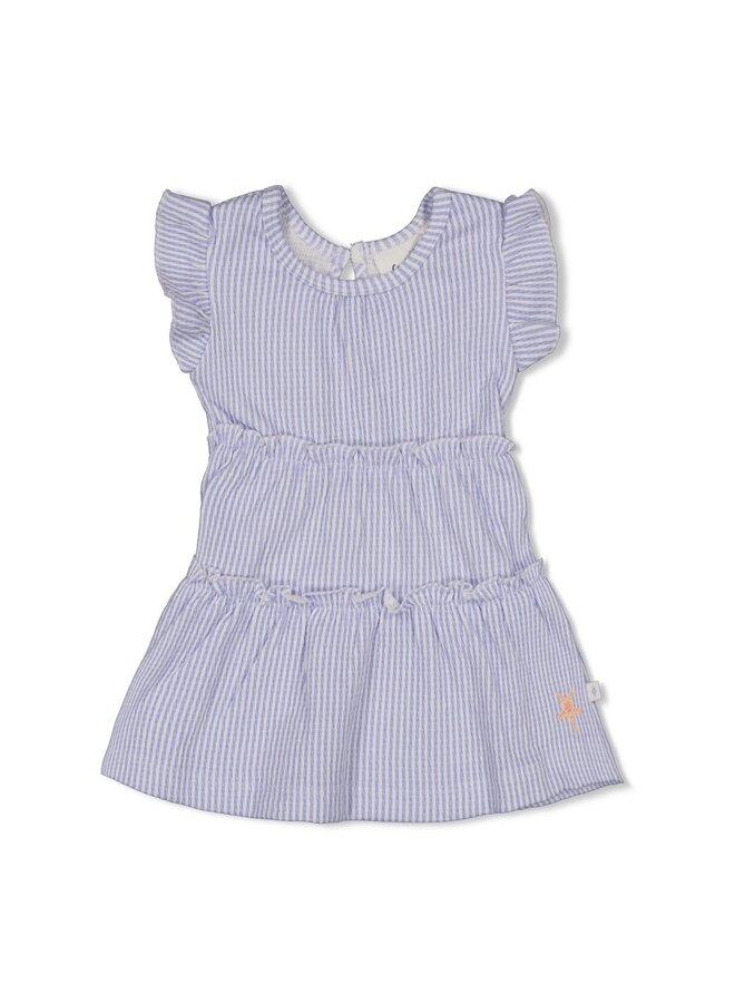 Jurk crinkle streep - Sea La Vie - Lavendel