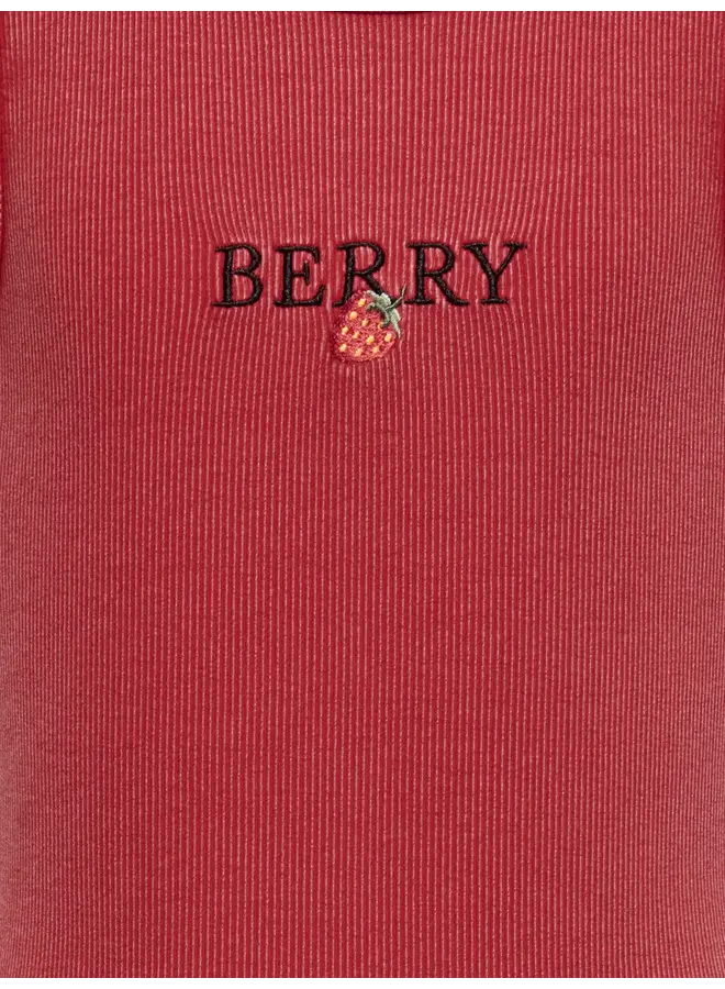 Kids Only - Jilly emb washed tank top - Barbados cherry strawberry