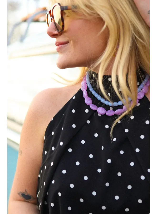 Mable. - Lots of lilac ketting