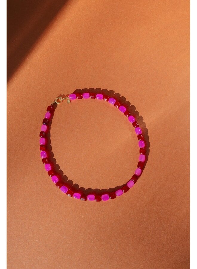 Mable. - Cherry bubblegum ketting