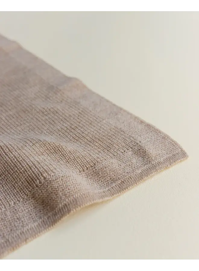 Hvid - Blanket felix - Sand