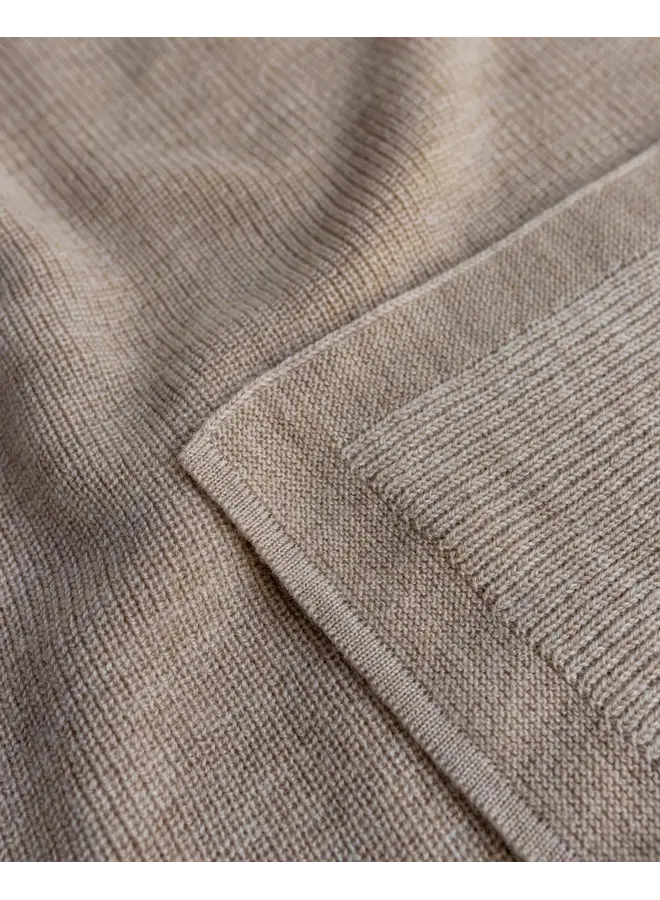 Hvid - Blanket felix - Sand