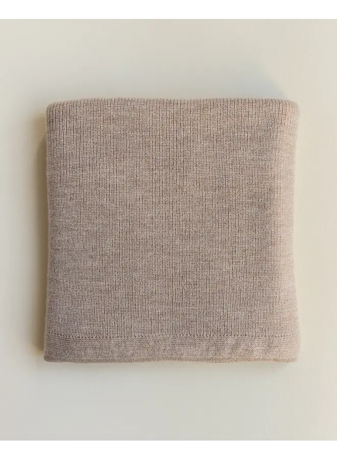 Hvid - Blanket felix - Sand