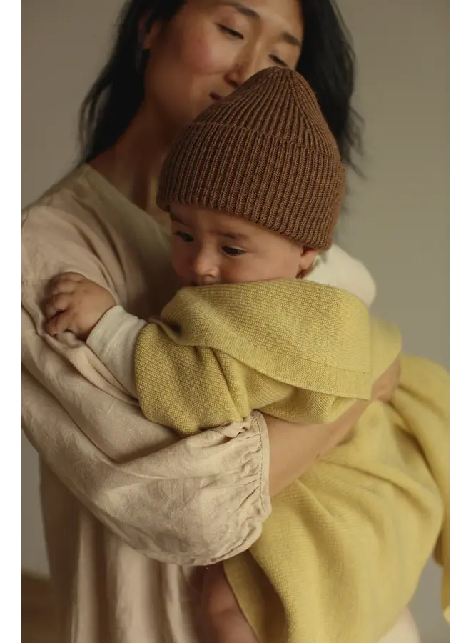 Hvid - Blanket felix - Light yellow