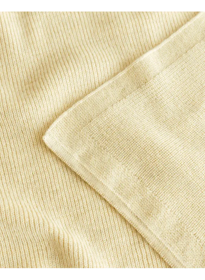 Hvid - Blanket felix - Light yellow