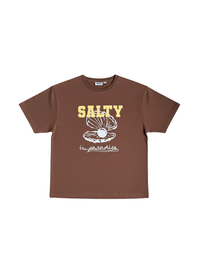 Salty Stitch - Salty pearl tee - Brown