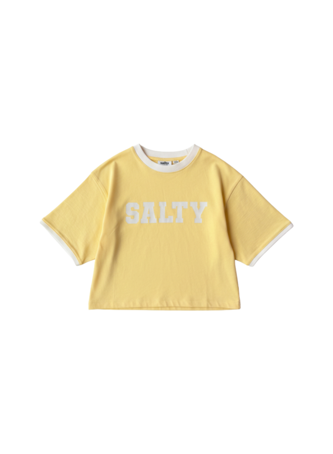 Salty cropped tee - Yellow