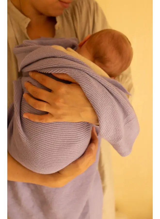 Hvid - Blanket gust - Lilac