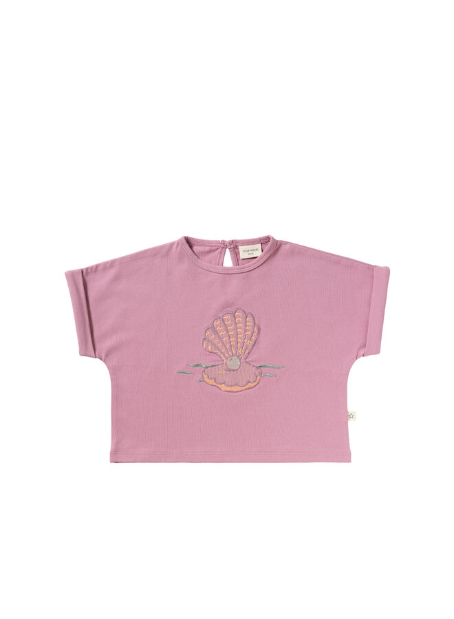 Single jersey wide tee - Orchid haze