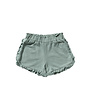 Your Wishes - Textured jersey ruffle shorts - Ocean