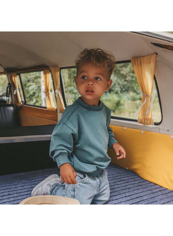 Your Wishes - Garment dye wide sweater - Dragonfly