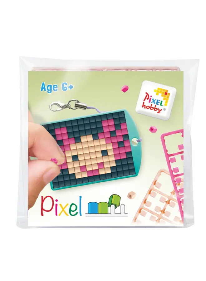 Pixelhobby - Medaillon startset - Axolotl roze