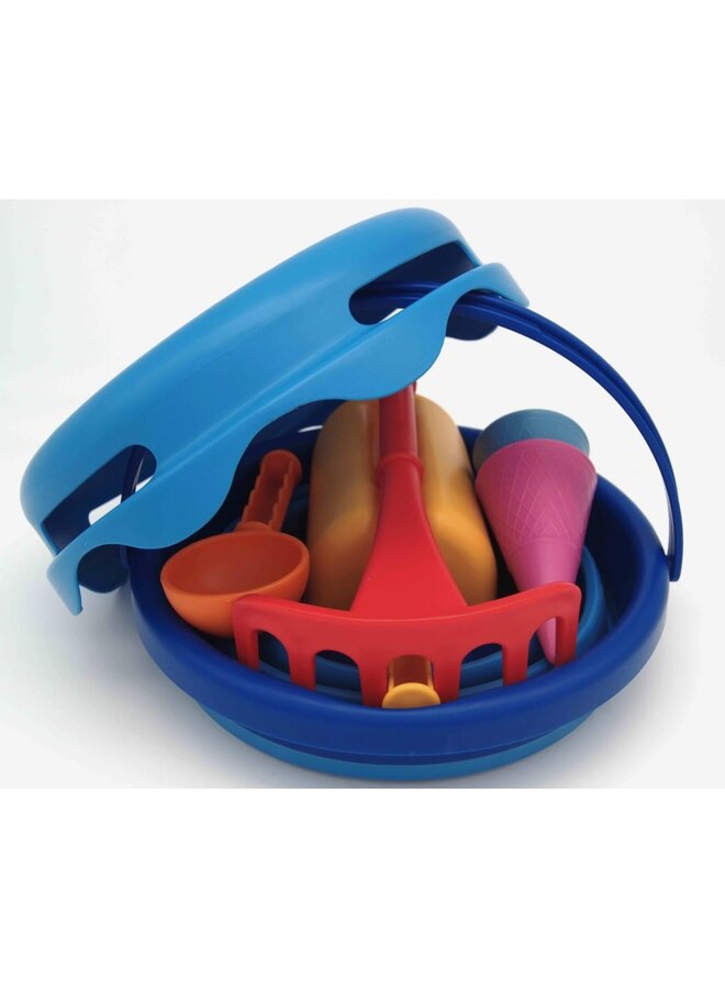 Compactoys - 7in1 Sand toys – zand speelgoed blauw