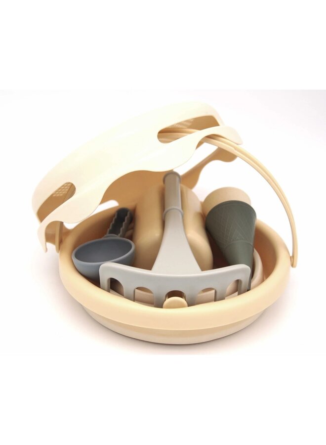 Compactoys - 7in1 Sand toys – zand speelgoed beige