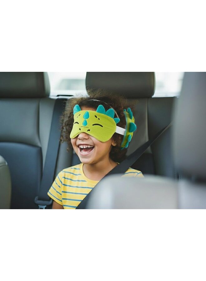 Zoonap - Reiskussen met oogmasker - Dizzy dino
