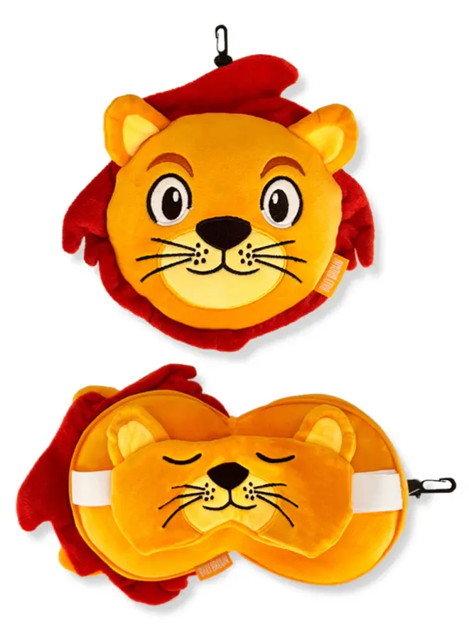 Zoonap - Reiskussen met oogmasker - Lumy lion
