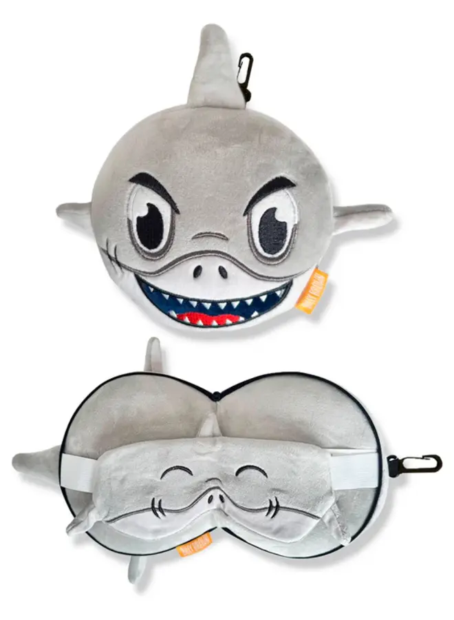 Zoonap - Reiskussen met oogmasker - Shaky shark