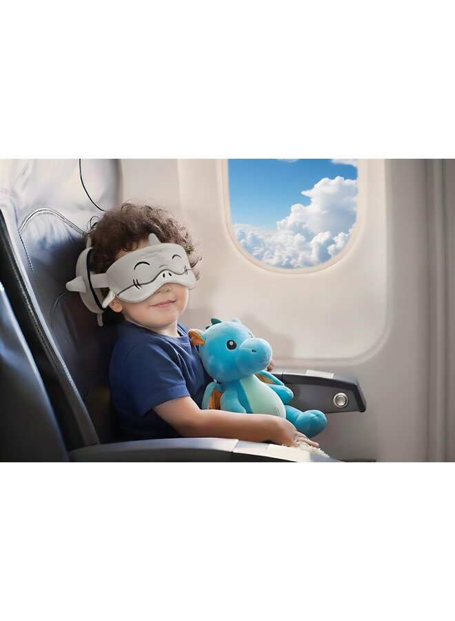 Zoonap - Reiskussen met oogmasker - Shaky shark