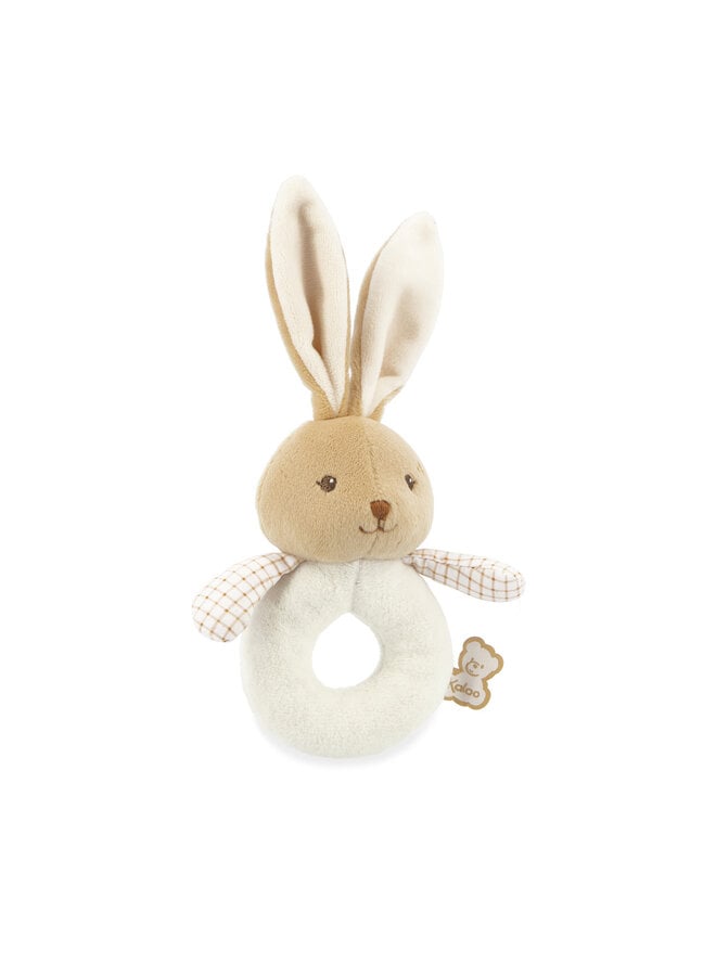 Kaloo - Home - Zachte rammelaar konijn crème