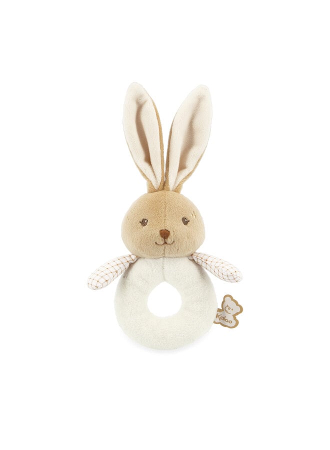 Kaloo - Home - Zachte rammelaar konijn crème