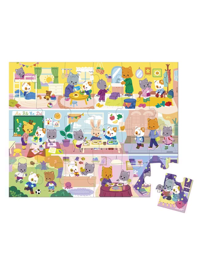 Janod - 2389 Puzzel - Dagelijkse routine