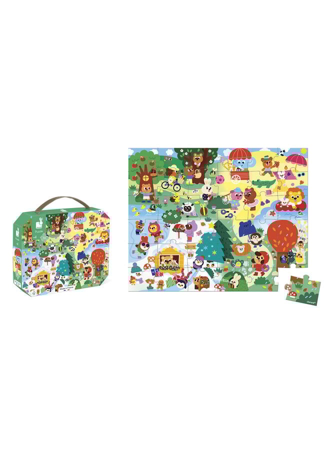 Janod - 2390 Puzzel - 4 seizoenen