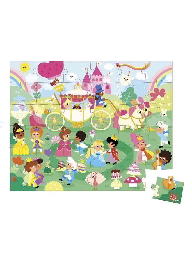 Janod - 2391 Puzzel - Prinsessen