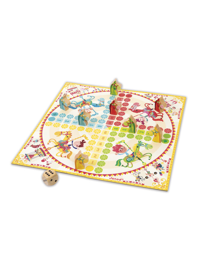 Janod - 3022 Spel - Ludo en dammen duo