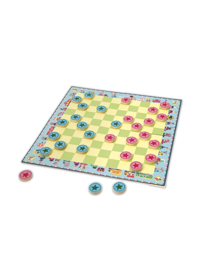 Janod - 3022 Spel - Ludo en dammen duo