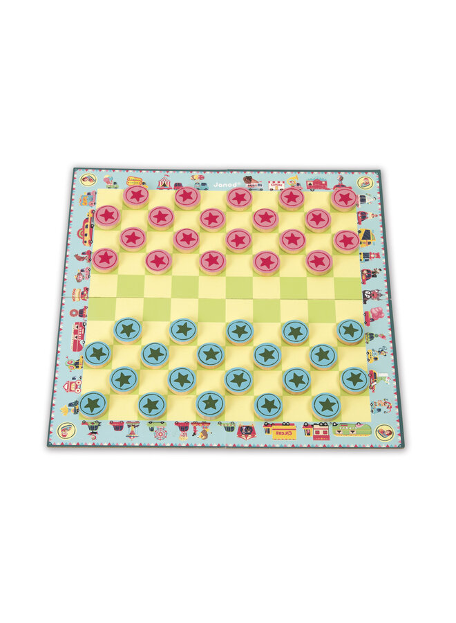 Janod - 3022 Spel - Ludo en dammen duo