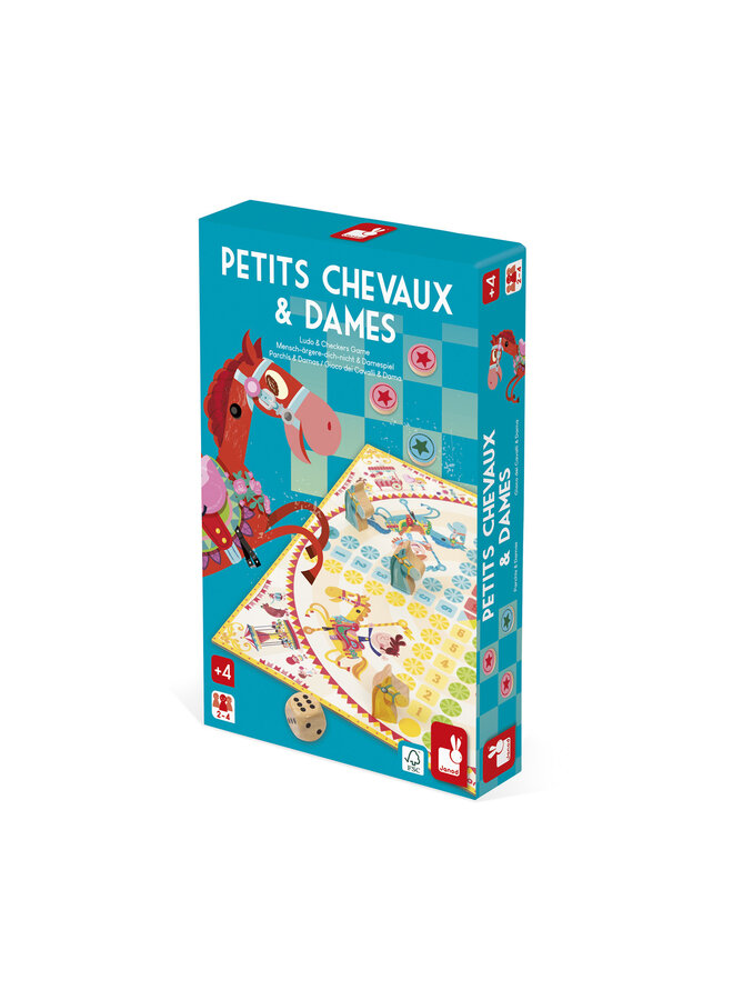 Janod - 3022 Spel - Ludo en dammen duo