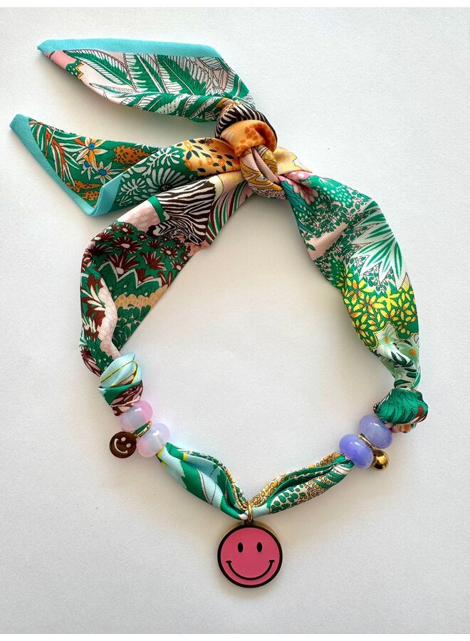 ByMelo - Bandana ketting smiley