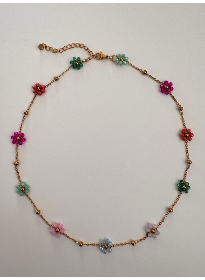 Flower ketting multicolor