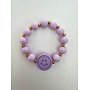 ByMelo - Armbandje smiley - Paars