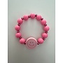 ByMelo - Armbandje smiley - Roze