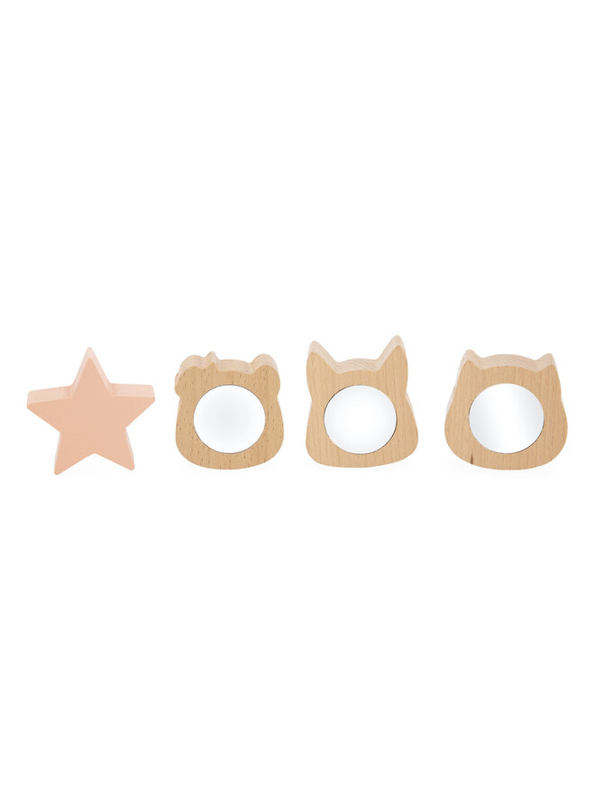 Janod - 5140 Pure - Vormensorteerder dieren met stoffen