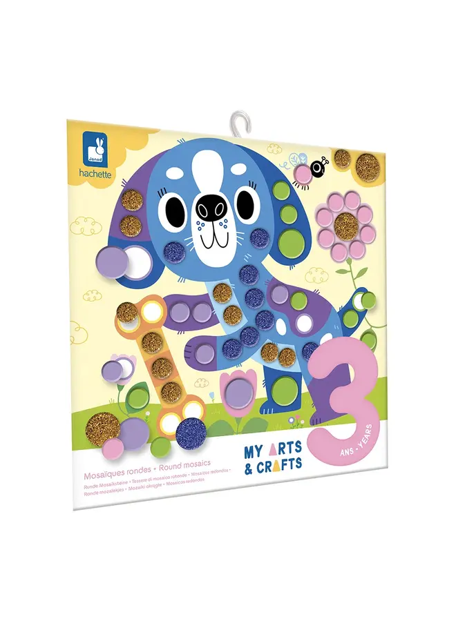 Janod - 9047 Atelier - 3 jaar - Ronde stickers huisdieren