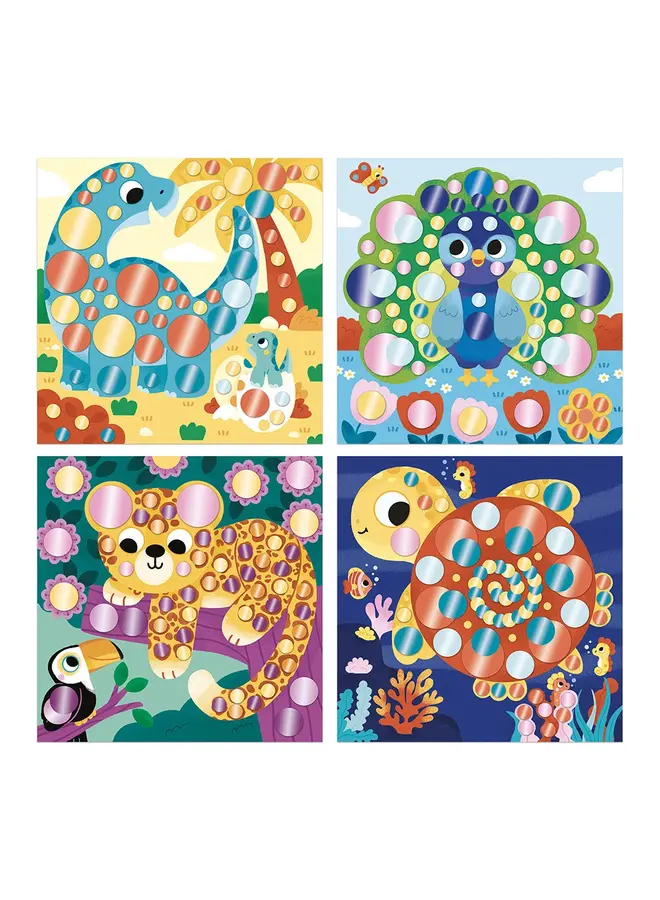 Janod - 9045 Atelier - 3 jaar - Ronde stickers dieren