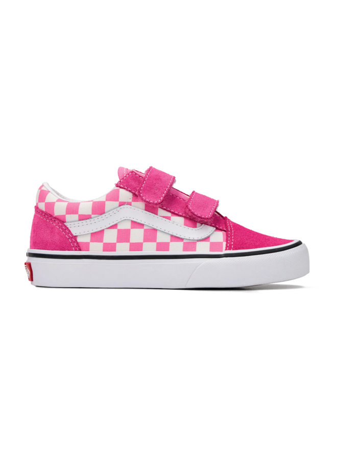 Old skool V color theory checkerboard - Pink fizz