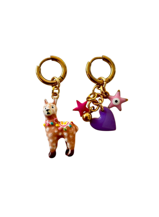 ByMelo - Oorbellen alpaca