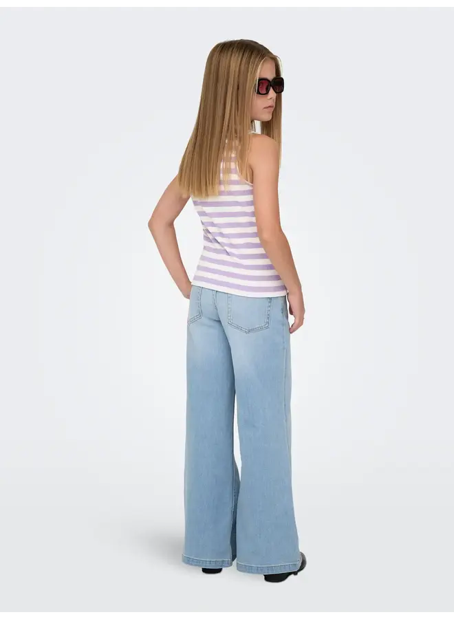 Kids Only - Kenya rib stripe tank top – Lilac breeze / Cloud dancer