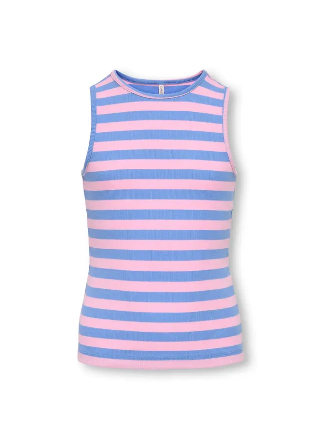 Kids Only - Kenya rib stripe tank top – Ultramarine / sweet Lilac