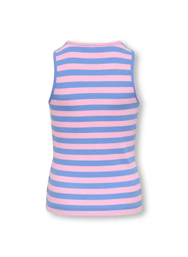 Kids Only - Kenya rib stripe tank top – Ultramarine / sweet Lilac