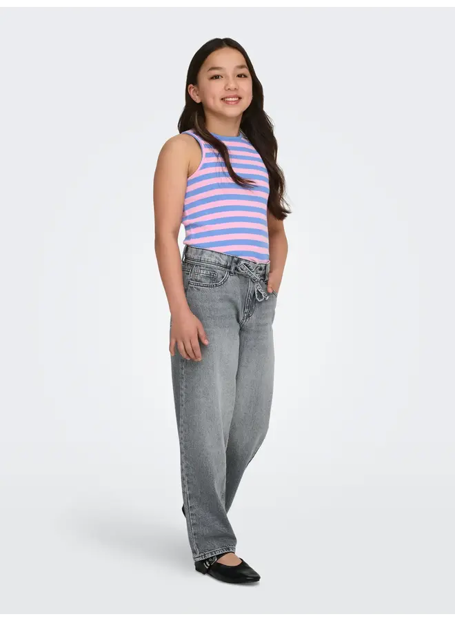 Kids Only - Kenya rib stripe tank top – Ultramarine / sweet Lilac