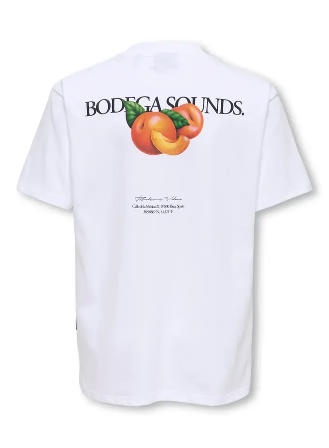 ONLY & SONS Junior - Tasty relax ss tee – Bright white / Sweet