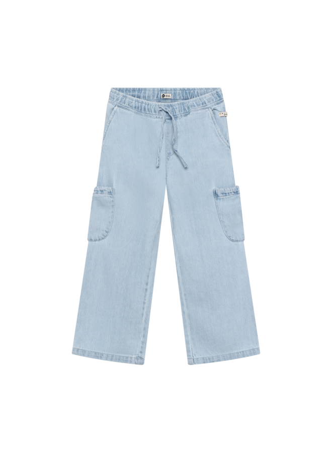 Daily7 - Light weight denim pants - Light denim blue