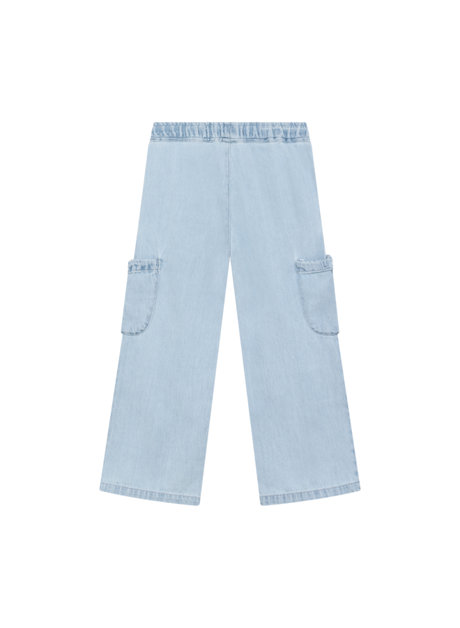 Daily7 - Light weight denim pants - Light denim blue