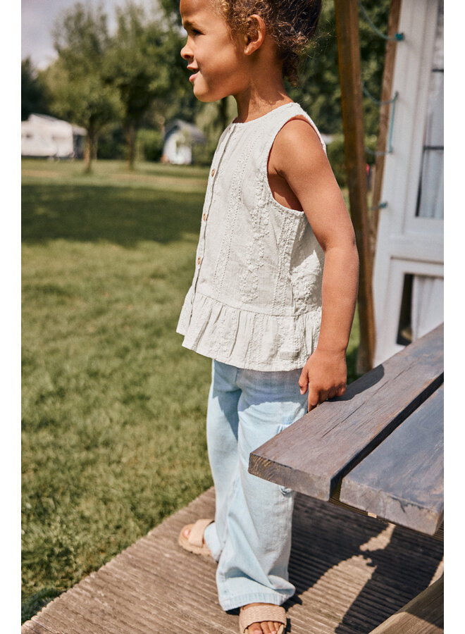 Daily7 - Light weight denim pants - Light denim blue