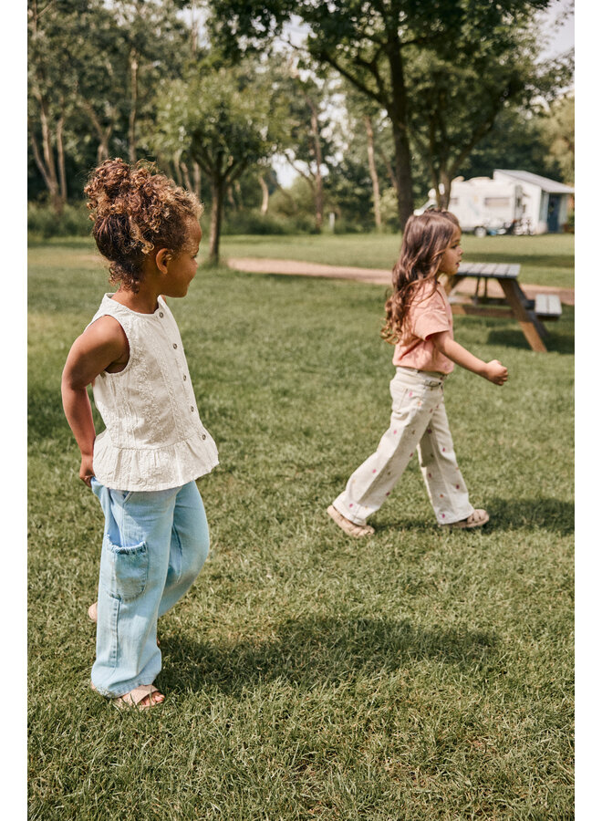 Daily7 - Light weight denim pants - Light denim blue